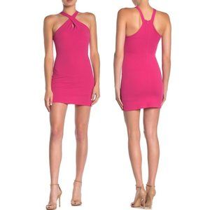 Velvet Torch Cross Front Halter Dress NWOT